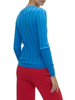 Rione V-Neck Rib Sweater