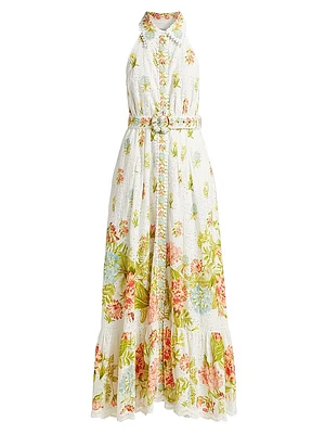 Dhun Floral Maxi Shirtdress