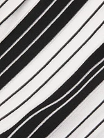Striped A-Line Maxi Dress