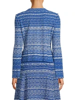 Mélange Tweed Knit Jacket