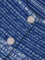 Mélange Tweed Knit Jacket