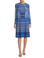 Mélange Tweed Knit Jacket