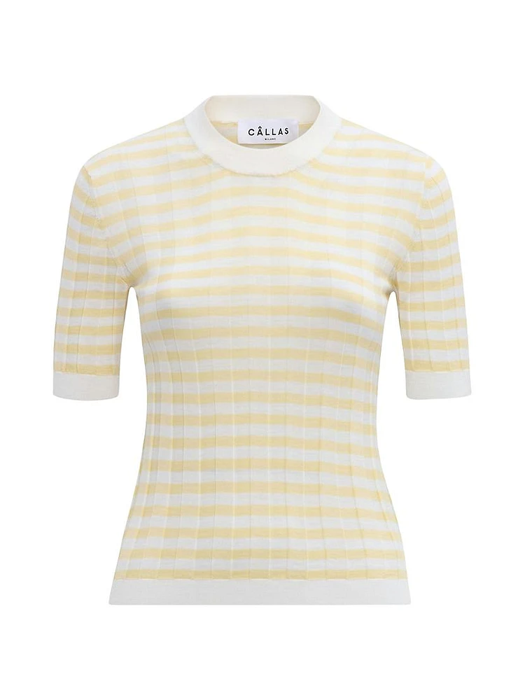 Deeda Crewneck Stripes Sweater