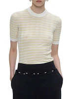 Deeda Crewneck Stripes Sweater