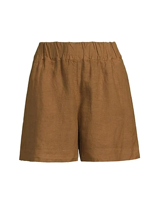 Linen Pull-On Shorts