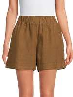 Linen Pull-On Shorts