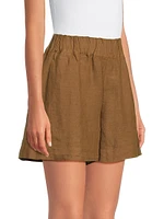 Linen Pull-On Shorts