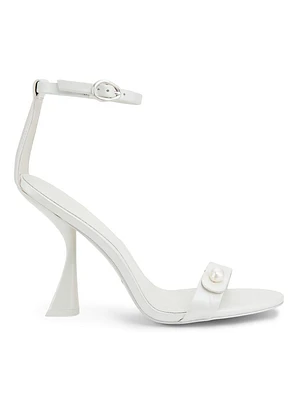 Zenita Leather 100MM Heel Sandals
