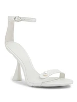 Zenita Leather 100MM Heel Sandals