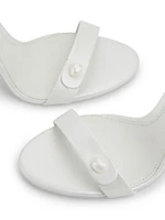 Zenita Leather 100MM Heel Sandals