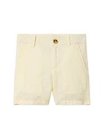 Little Boy's & Plaid Shirt Shorts Set