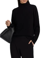 Boxy Turtleneck Cashmere Sweater