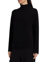 Boxy Turtleneck Cashmere Sweater