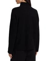 Boxy Turtleneck Cashmere Sweater