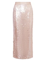 Sylkie Sequined Midi-Skirt
