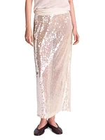 Sylkie Sequined Midi-Skirt