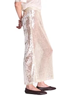 Sylkie Sequined Midi-Skirt