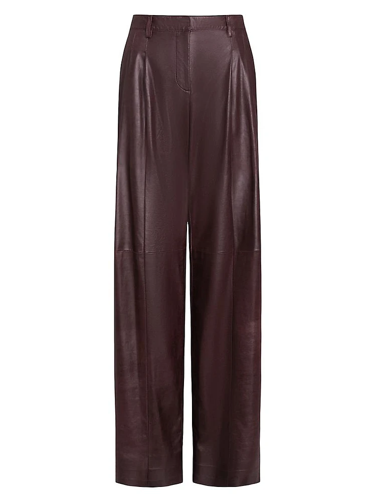 Sulli Leather Straight Pants
