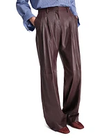 Sulli Leather Straight Pants
