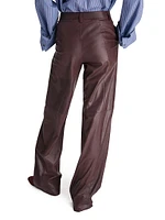 Sulli Leather Straight Pants