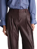 Sulli Leather Straight Pants