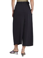 Cropped Draped Trousers