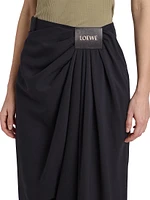 Cropped Draped Trousers