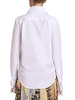 Tie-Neck Cotton Shirt