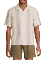 Resonance Sunset Stripe Camp Shirt