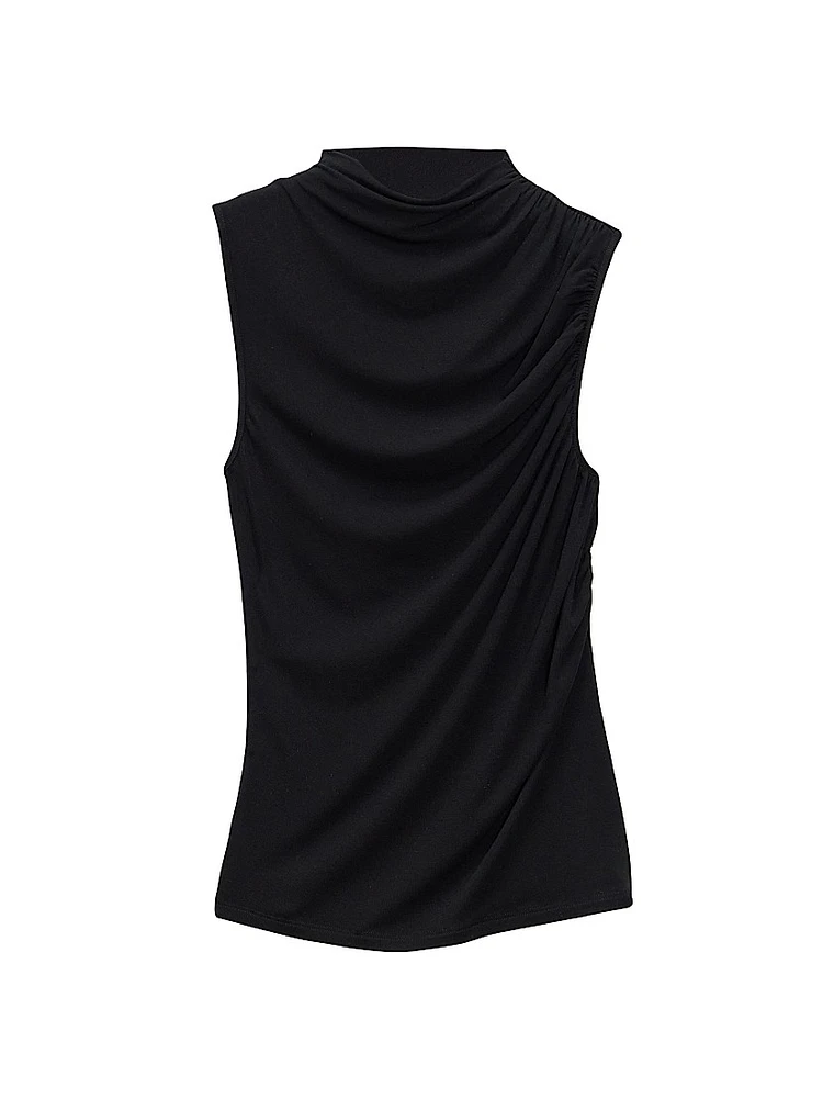 Stretch Viscose Draped Top