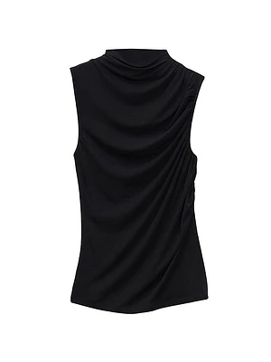 Stretch Viscose Draped Top