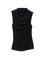 Stretch Viscose Draped Top
