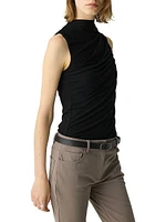 Stretch Viscose Draped Top