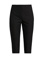 Tight Cotton-Blend Capri Pants