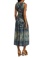 Essie Patchwork Batik Midi-Dress