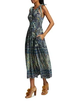 Essie Patchwork Batik Midi-Dress