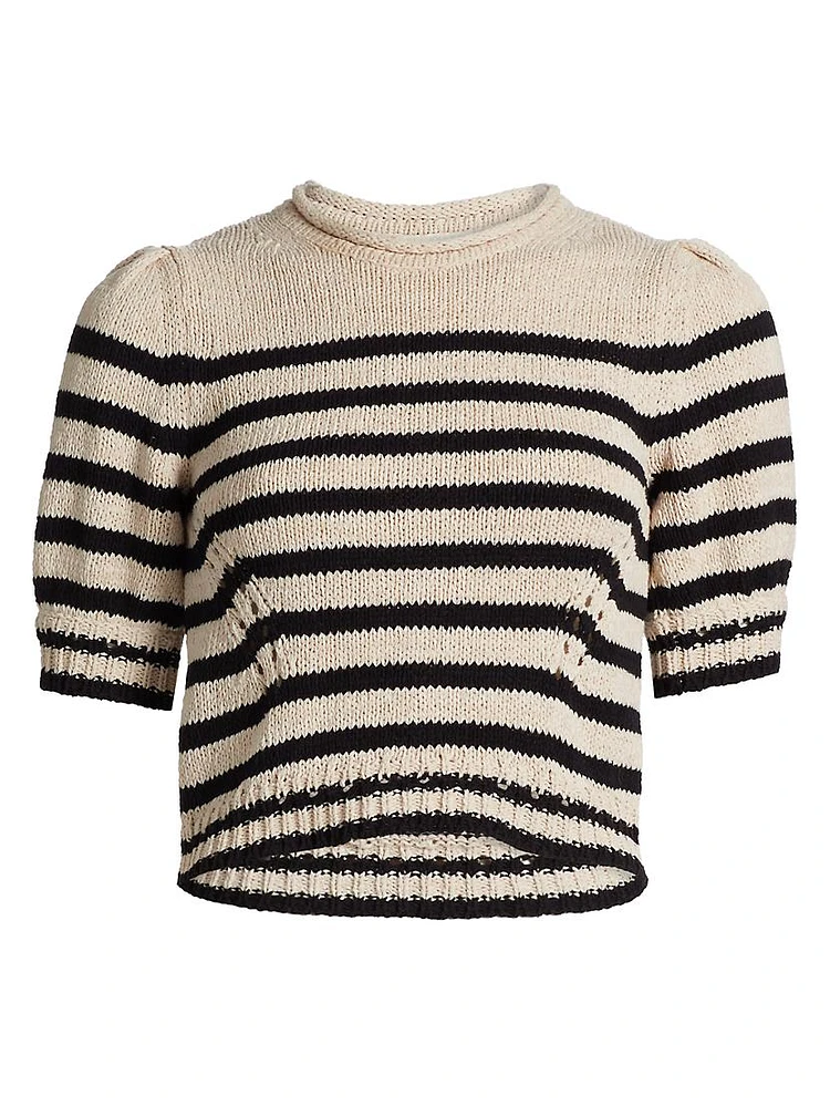 Pia Striped Knit Top