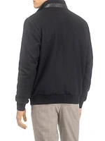 Loro Piana Wool Jacket with Croco Embossed Nappa Leather Front