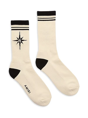 Starburst Cotton-Blend Socks