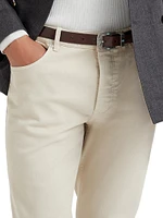 Lightweight Denim Traditional Fit Five Pocket Jeans