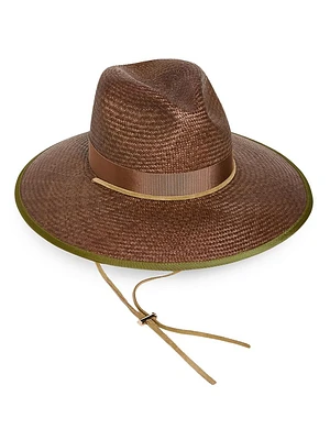 Chestnut Woven Straw Hat
