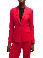 Slim-Fit Blazer Wool