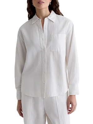 Addison Linen Button-Front Shirt