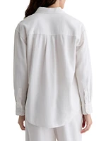 Addison Linen Button-Front Shirt