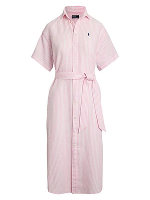 Striped Linen Shirtdress