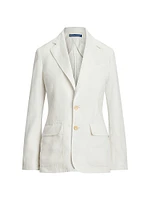 Linen Single-Breasted Blazer