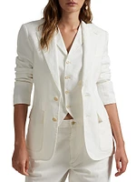 Linen Single-Breasted Blazer