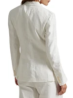 Linen Single-Breasted Blazer