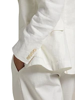 Linen Single-Breasted Blazer