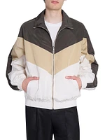 Saint Laurent Teddy Jacket Crinkled Nylon